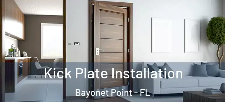  Kick Plate Installation Bayonet Point - FL