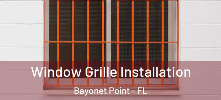  Window Grille Installation Bayonet Point - FL